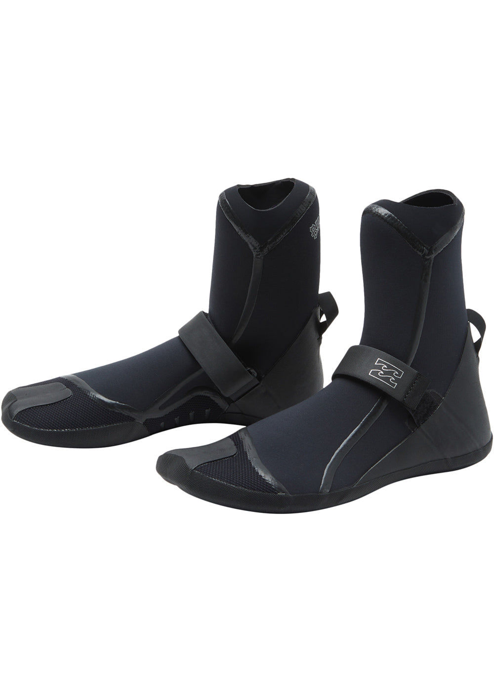 Billabong Mens Furnace Hidden Split Toe 3mm Surf Boot 8 / Black