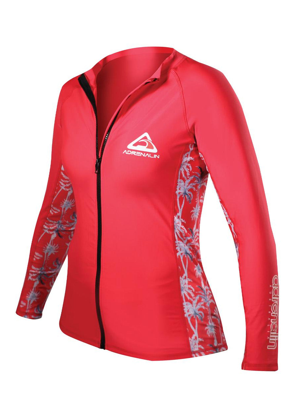 Adrenalin Womens Zip Up LS Rash Guard