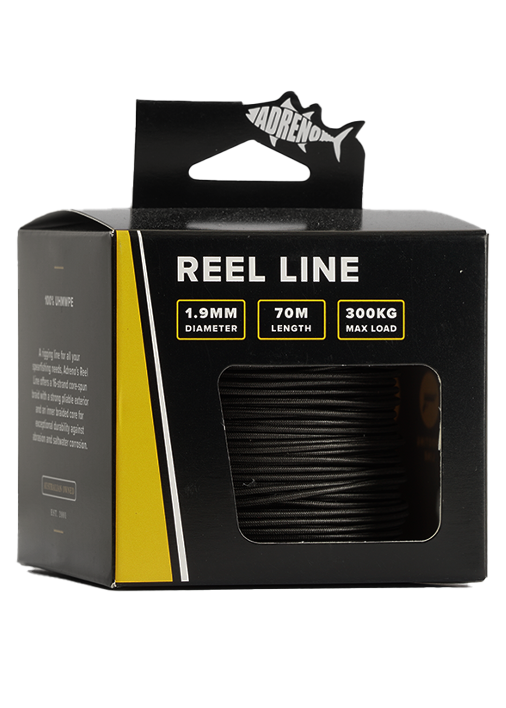 Adreno 1.9mm Reel Line - 70m - Black