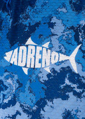Adreno Hooded Boat Shirt - Blue Camo