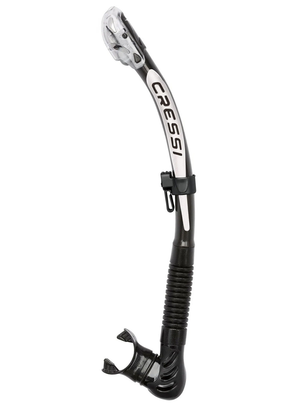 Cressi Alpha Ultra Dry Snorkel - Black/White
