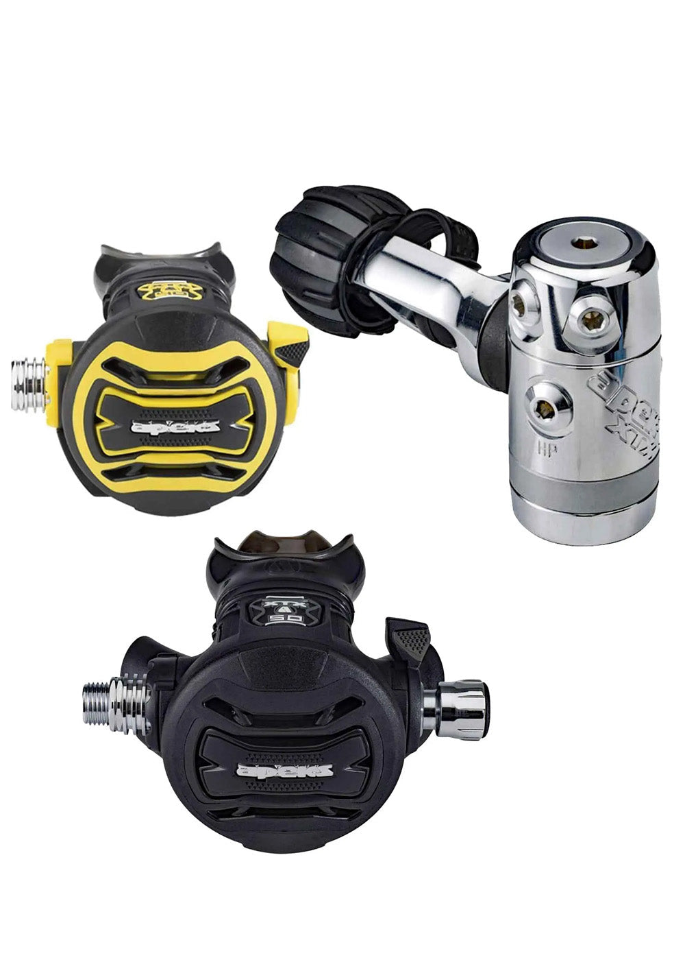 Apeks XTX50 / XTX40 Regulator Set - Yoke