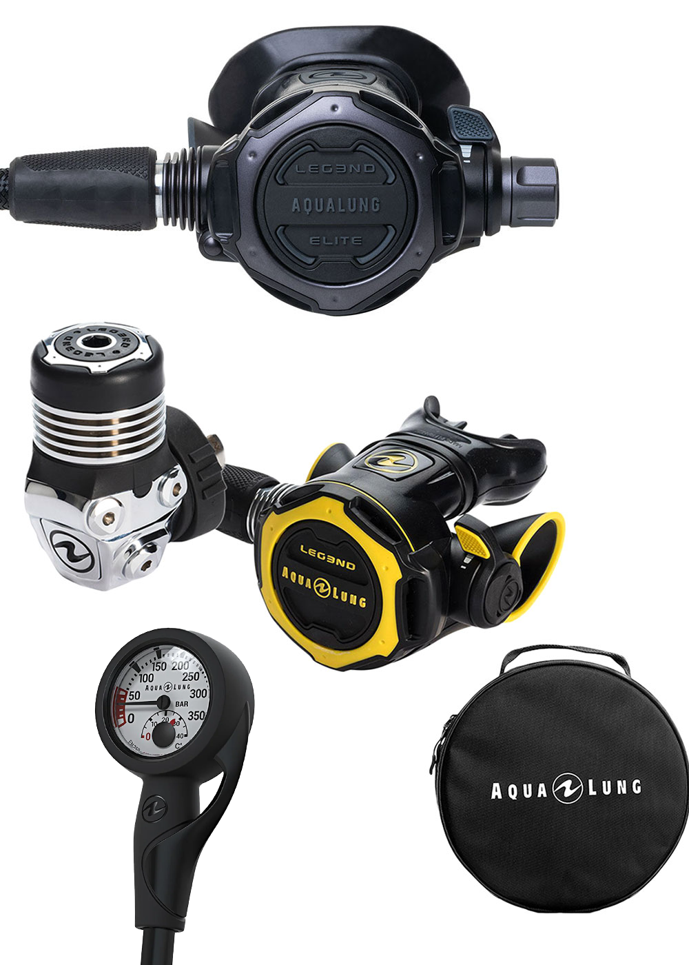 Aqua Lung Legend 3 Elite Black Edition Regulator Set - Din