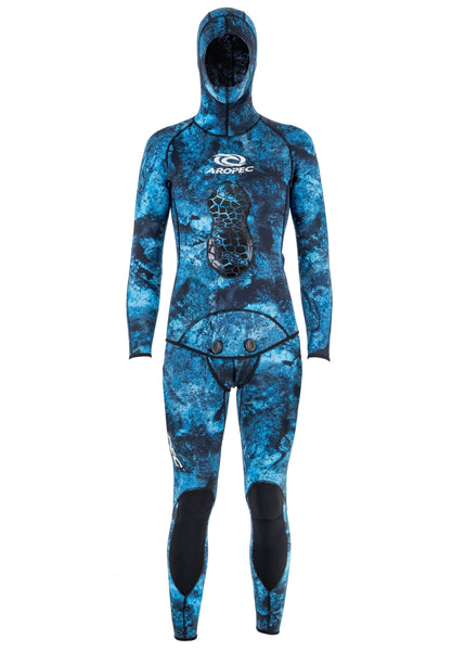 Aropec Mens Azul 2mm Lined 2 Piece Wetsuit - Adreno - Ocean