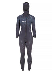 Beuchat Womens Focea Comfort 6 Hooded 7mm Semi Dry Scuba Diving Wetsuit