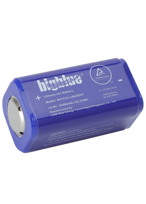 BigBlue Lithium Ion Battery Cell 18650x4