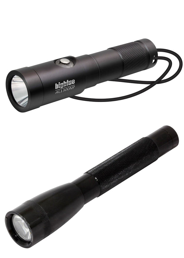 Bigblue AL250 & AL1300NP LED Torch Pack