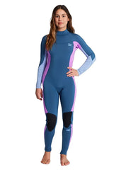 Billabong Womens 302 Synergy Back Zip Steamer Wetsuit