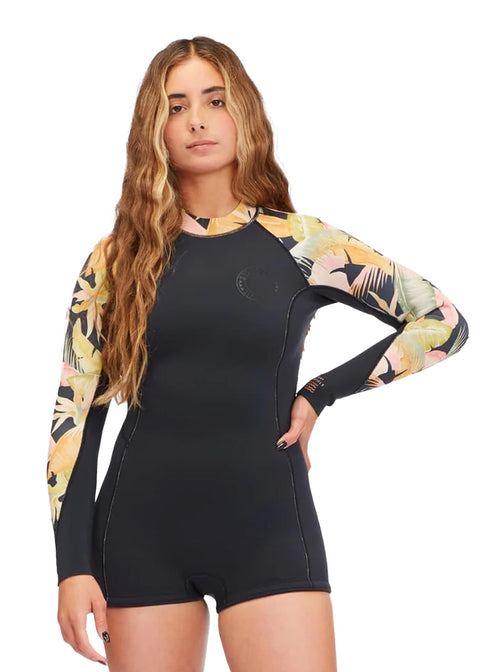 Billabong Womens Spring Fever 2mm FL Back Zip Long Sleeve Spring Suit