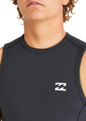 Billabong Mens Absolute Natural 2mm BZ FL Short John Wetsuit