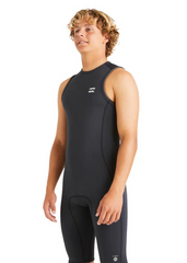 Billabong Mens Absolute Natural 2mm BZ FL Short John Wetsuit