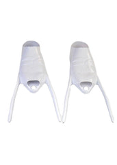 C4 300 Line White Foot Pockets - Pair