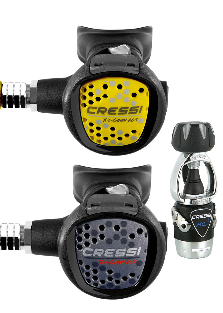 Cressi MC9 Compact Reg and Compact Occy Package Set