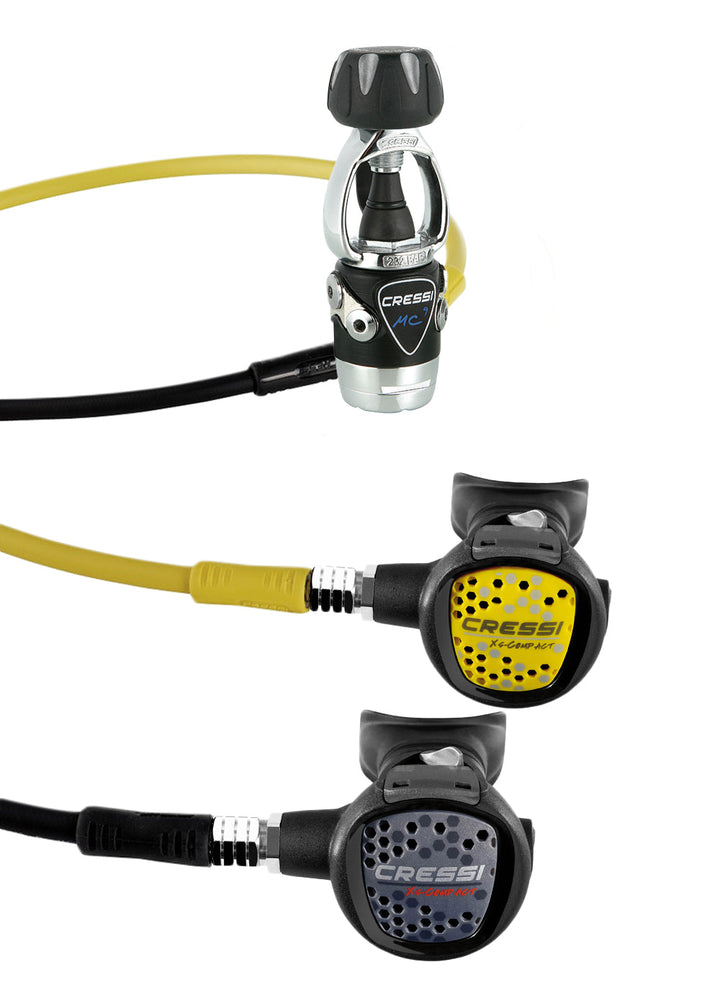 Cressi MC9 Compact Reg and Compact Occy Package Set