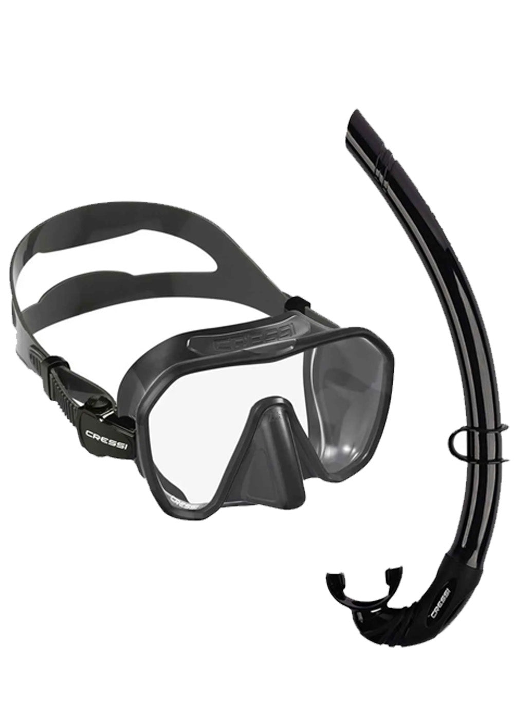 Cressi Z2 Mask & Snorkel Set - Black