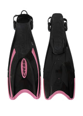 Cressi Palau Black/Pink Adjustable Fins (Demo Gear)