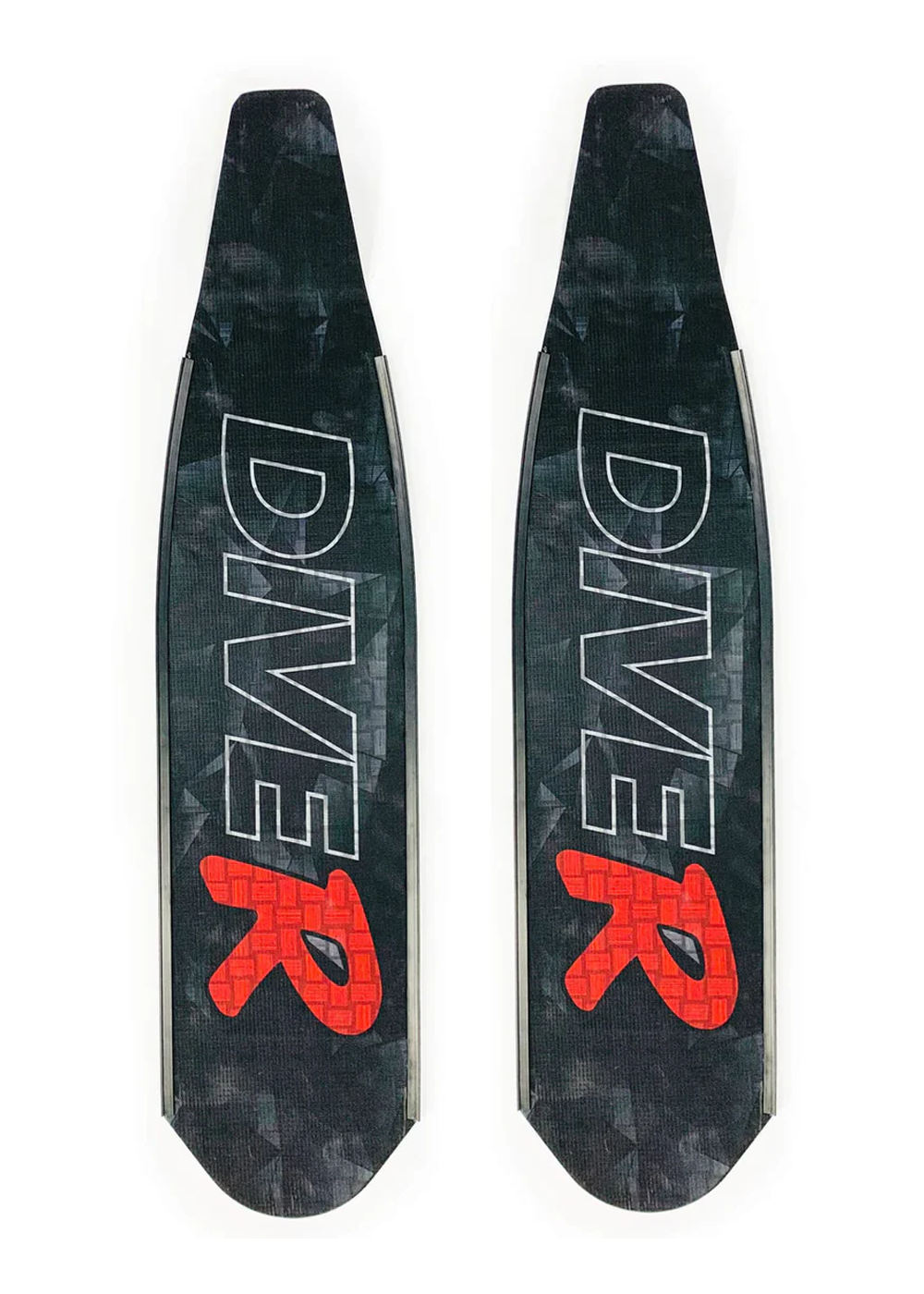 DiveR Carbon Innegra Blades - Black w/ Red R