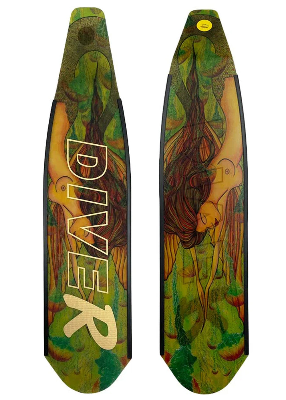 DiveR Carbon Blades - Green Mermaid