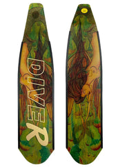 DiveR Carbon Blades - Green Mermaid