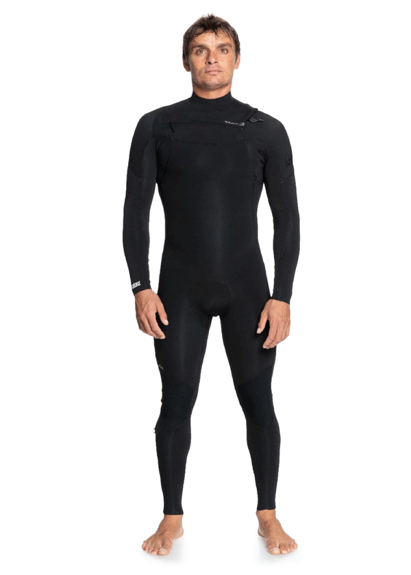 Quiksilver Mens Everyday Sessions 4/3mm Chest Zip Steamer Wetsuit