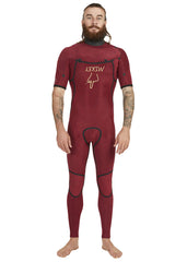 Quiksilver Mens Everyday Sessions MW 2/2mm Short Sleeve Chest Zip Steamer Wetsuit