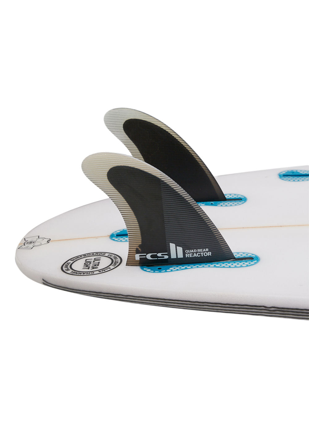 FCS II Reactor PC Quad Rear Surfboard Fins - Adreno - Ocean Outfitters
