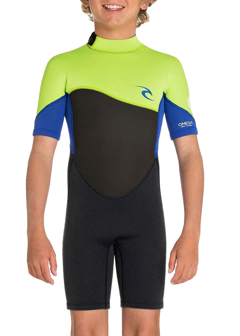 Rip Curl Boys Omega 1.5mm Short Sleeve Spring Suit Wetsuit