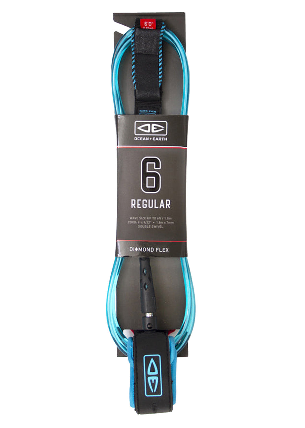 Ocean & Earth Diamond Flex Regular Surf Leash 6ft