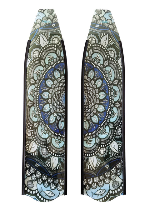 Penetrator Composite Blades - Mandala With Black Rails