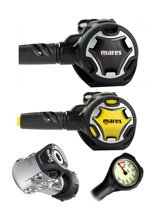 Mares Dual 15X Regulator Set with SPG and Bag - Yoke