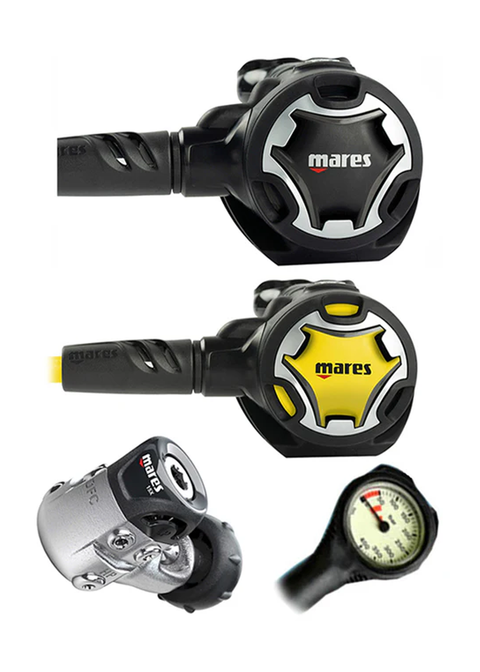 Mares Dual 15X Regulator Set with SPG and Bag - Yoke