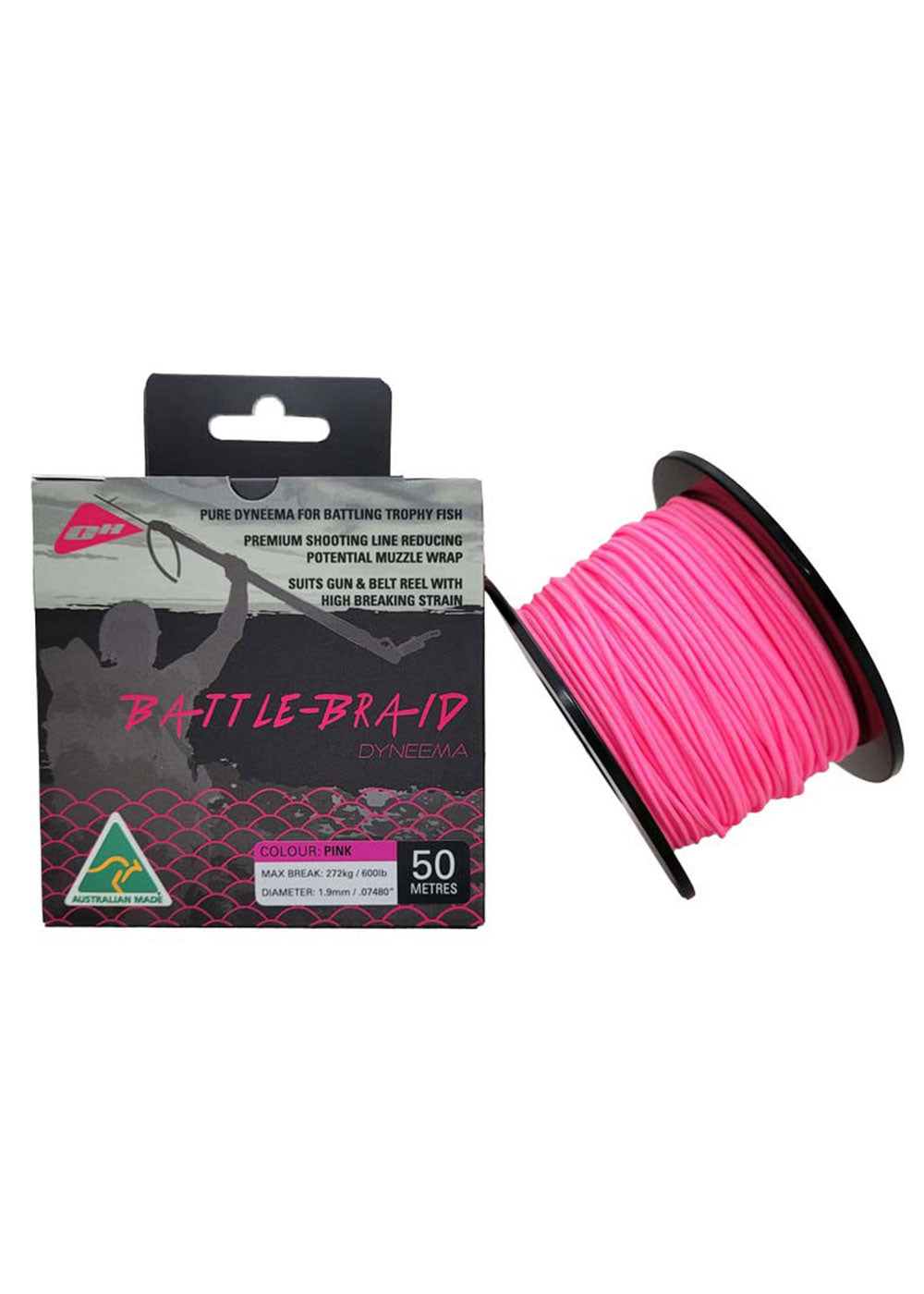 Ocean Hunter 1.9mm Battle-Braid Dyneema 50m Spool