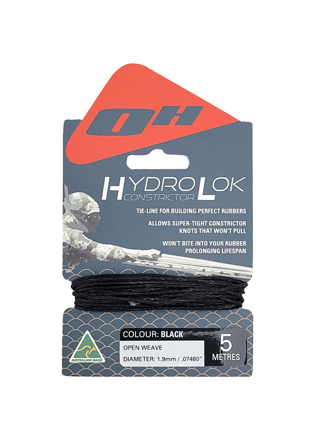 Ocean Hunter 1.9mm Hydrolok Constrictor Line 5m Pack