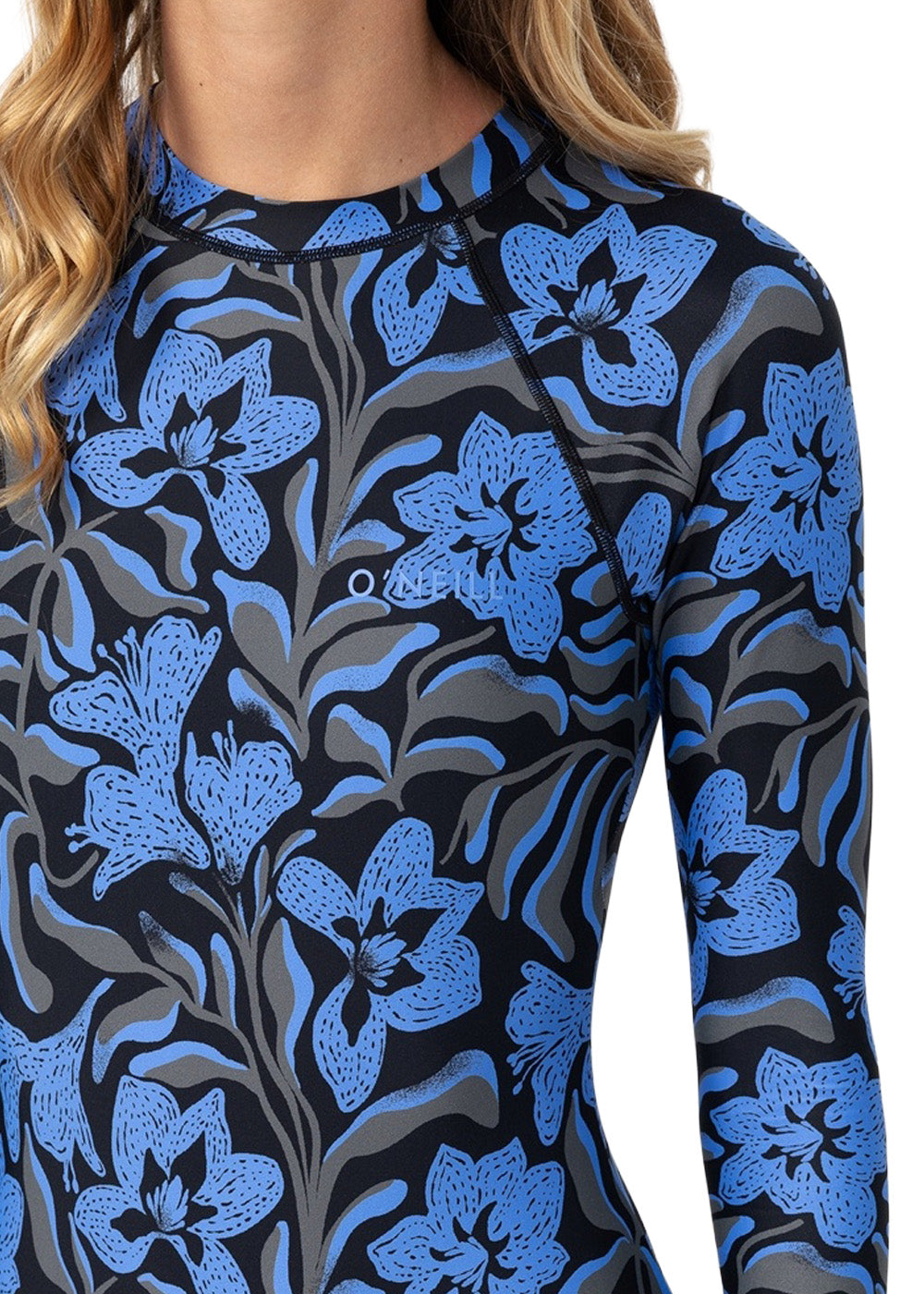 ONeill Womens Bahia Cutout LS Full Piece Swimsuit
