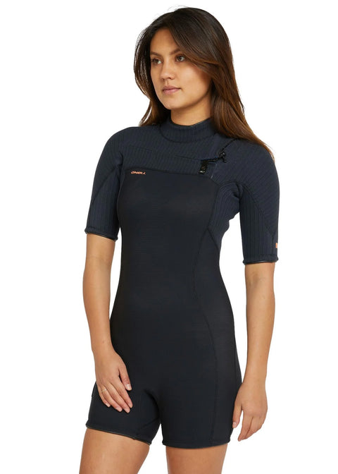 ONeill Womens Hyperfreak 2mm Chest Zip Spring Suit Wetsuit