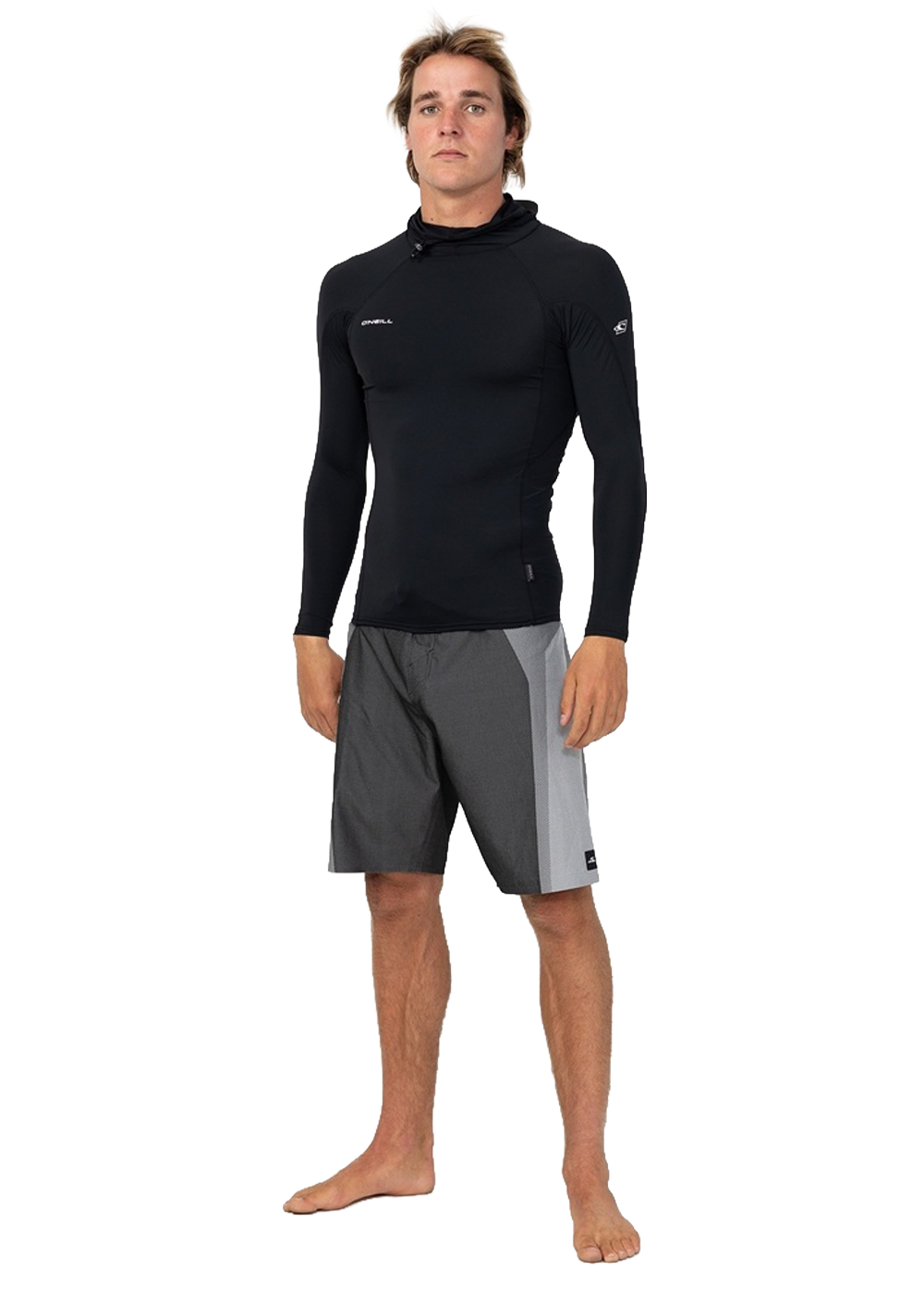 ONeill Mens Hyperfreak Skins Hooded LS Rashie