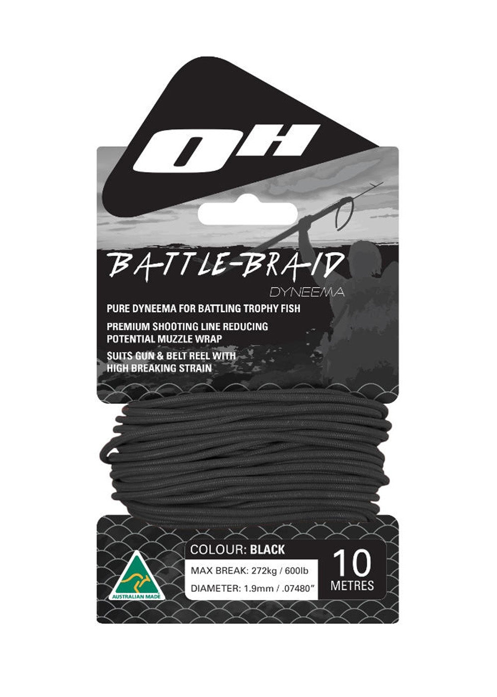 Ocean Hunter 1.9mm Battle-Braid Dyneema 10m Card