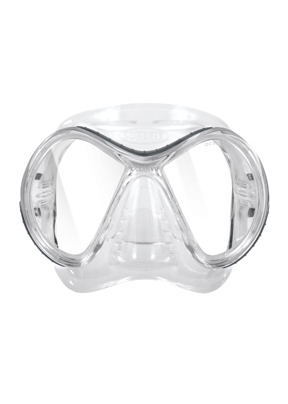 Oceanic Clear/Titanium Ocean VU Mask