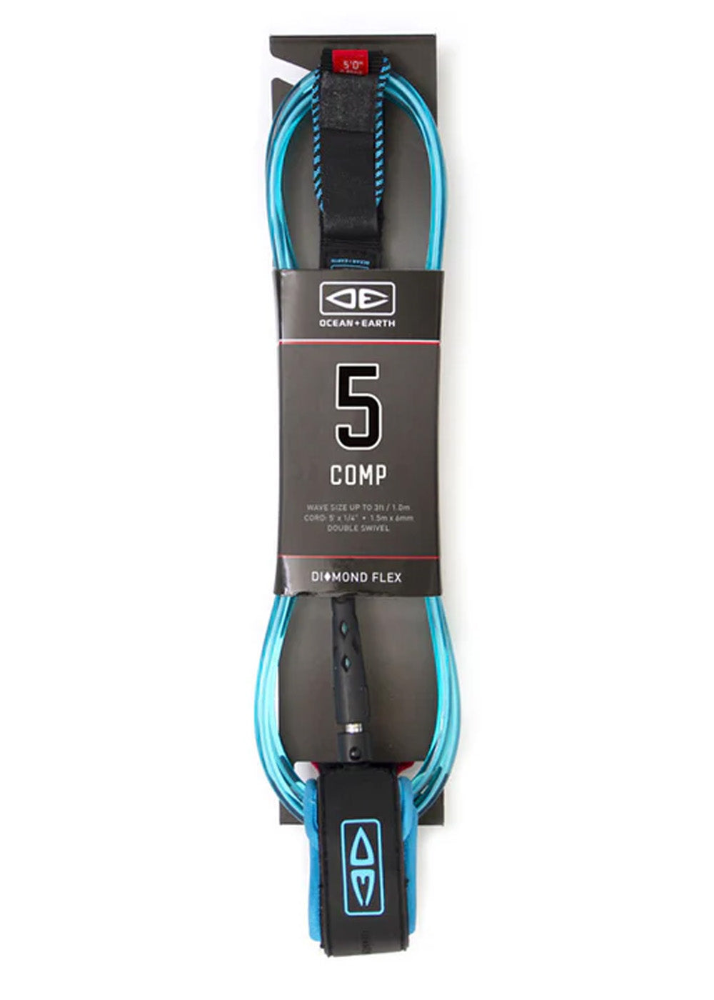 Ocean &amp; Earth Kids Diamond Flex Comp Surf Leash 5ft