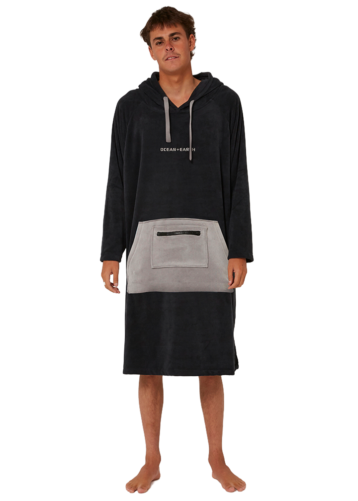 Ocean &amp; Earth Mens Surf Essentials LS Hooded Towel