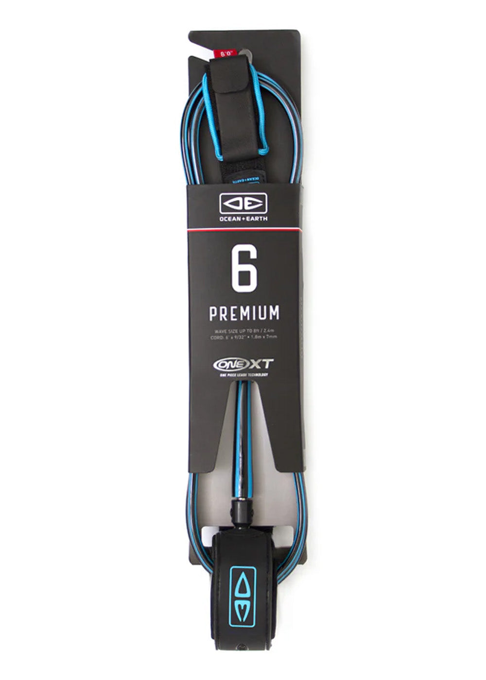 Ocean &amp; Earth ONE XT Premium Surf Leash 6ft