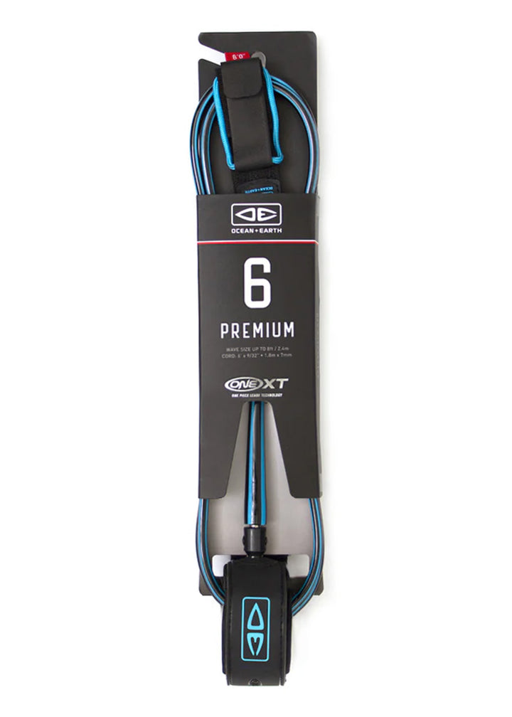 Ocean &amp; Earth ONE XT Premium Surf Leash 6ft