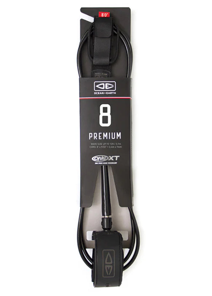Ocean &amp; Earth ONE XT Premium Surf Leash 8ft