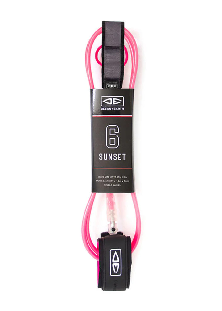 Ocean &amp; Earth Sunset Surf Leash 6ft