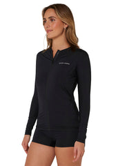 Ocean & Earth Womens Oceana Zipper LS Lycra Rashie