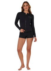 Ocean & Earth Womens Oceana Zipper LS Lycra Rashie