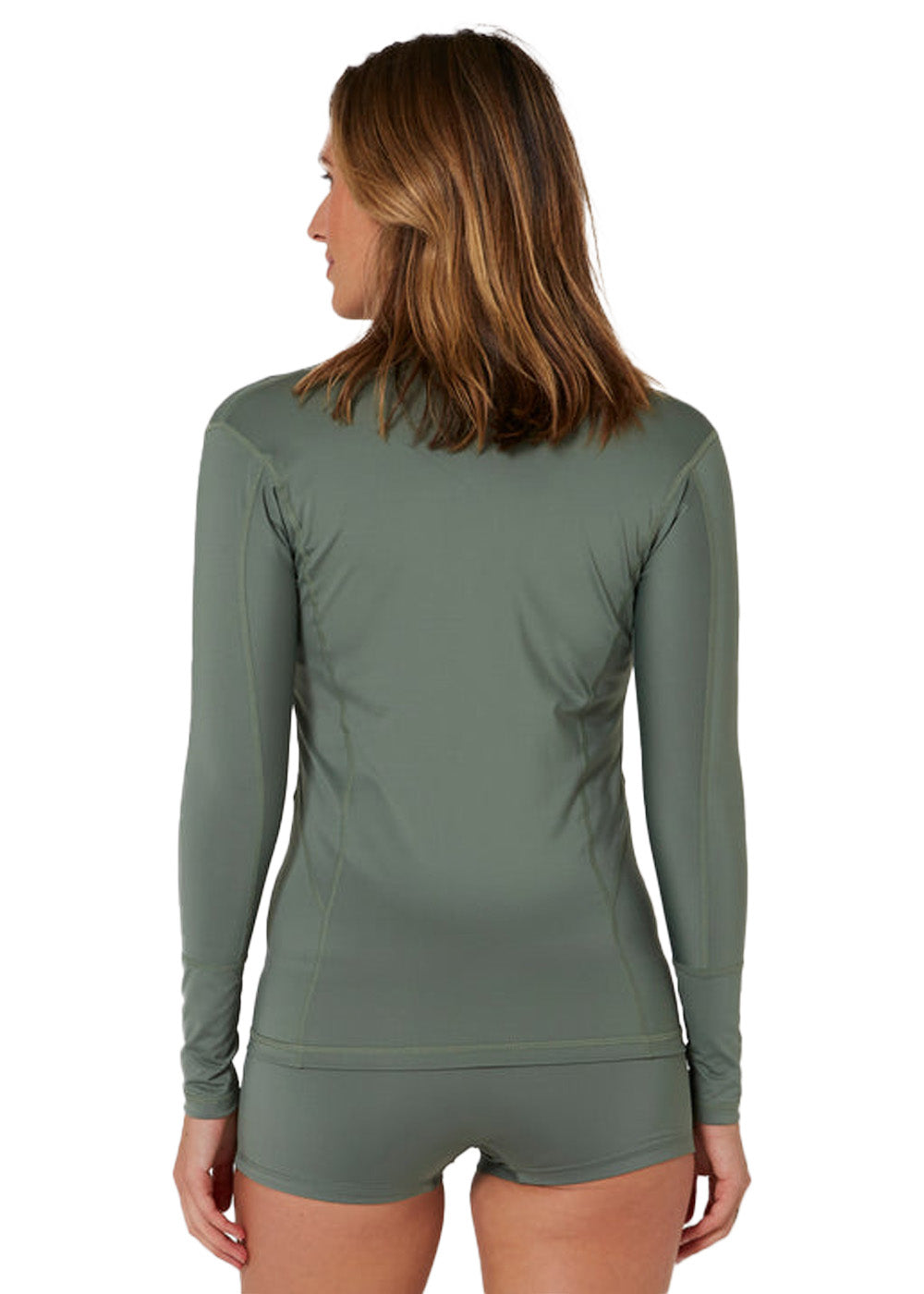 Ocean &amp; Earth Womens Oceana Zipper LS Lycra Rashie
