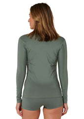 Ocean & Earth Womens Oceana Zipper LS Lycra Rashie