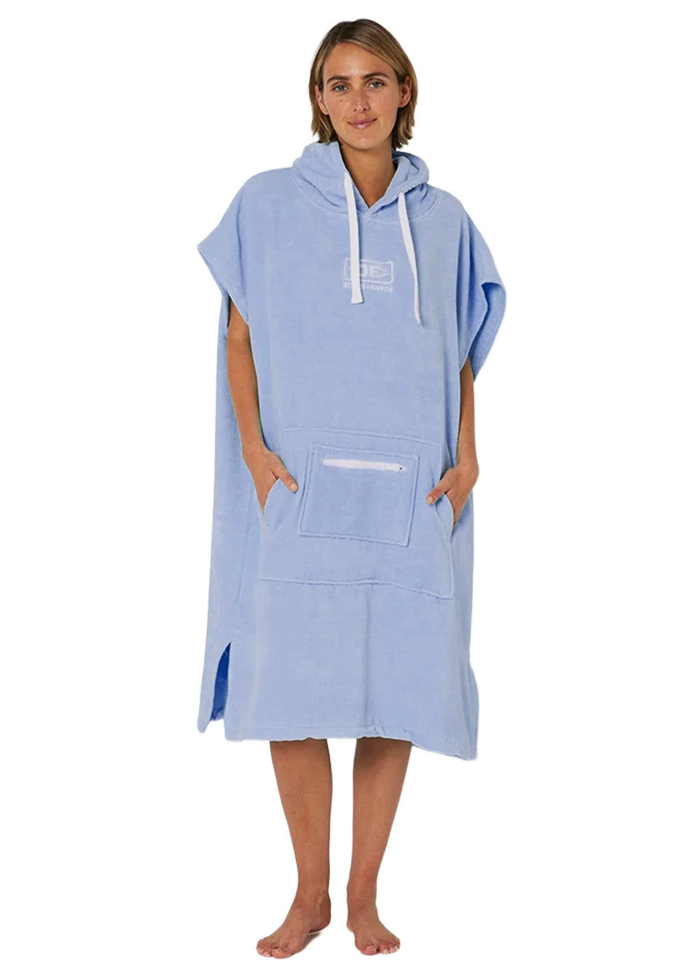 Ocean &amp; Earth Womens Zipper Pocket Hooded Towel