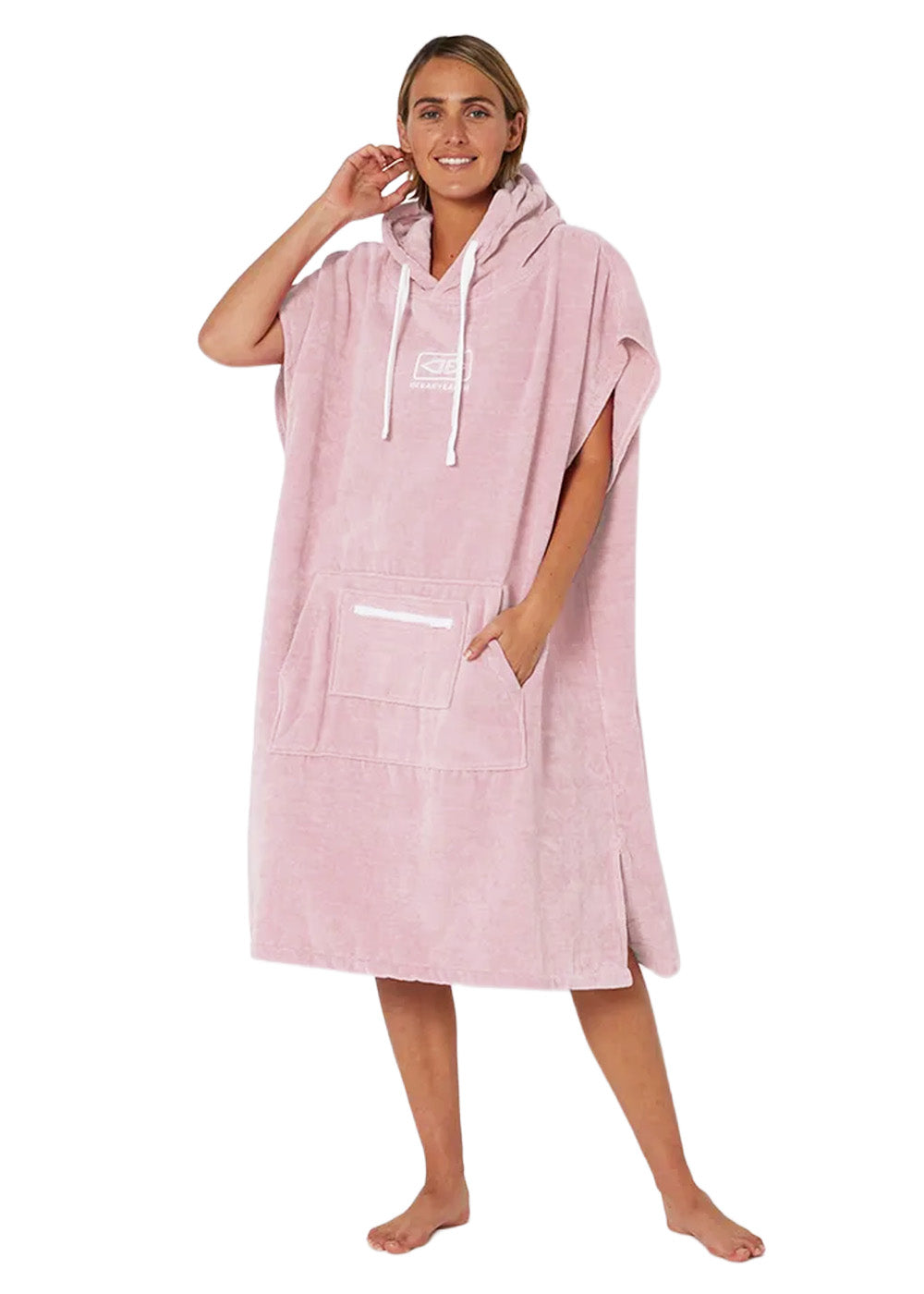 Ocean & Earth Womens Zipper Pocket Hooded Towel